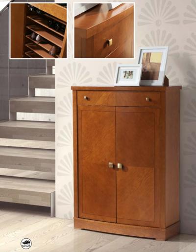 Schuhschrank |klassisch Kirsche-Nussbaum massiv | online kaufen